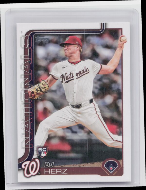 2025 Topps DJ Herz RC #287 Nationals
