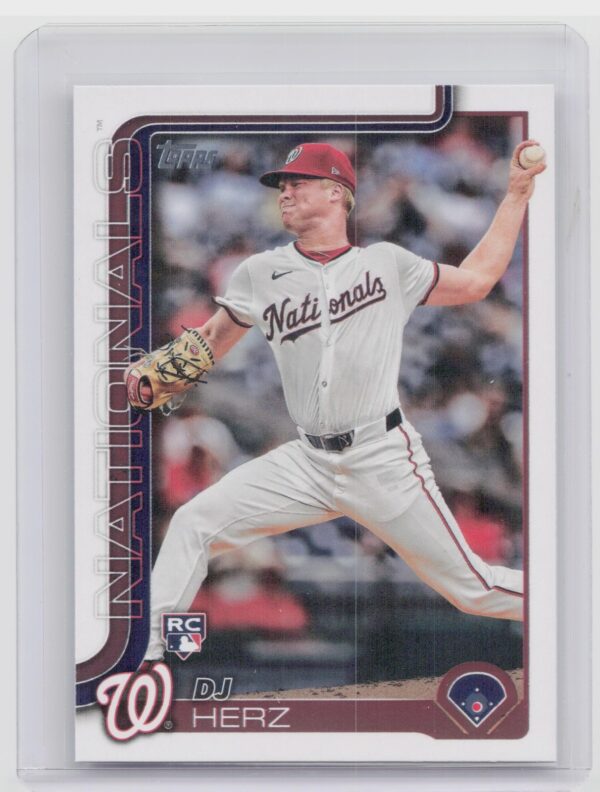 2025 Topps DJ Herz RC #287 Nationals