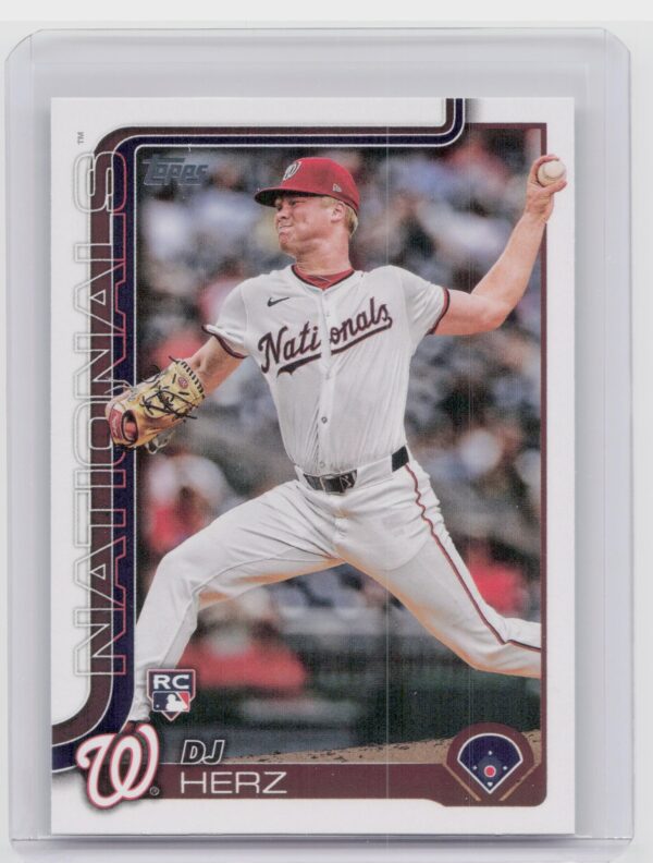 2025 Topps DJ Herz RC #287 Nationals