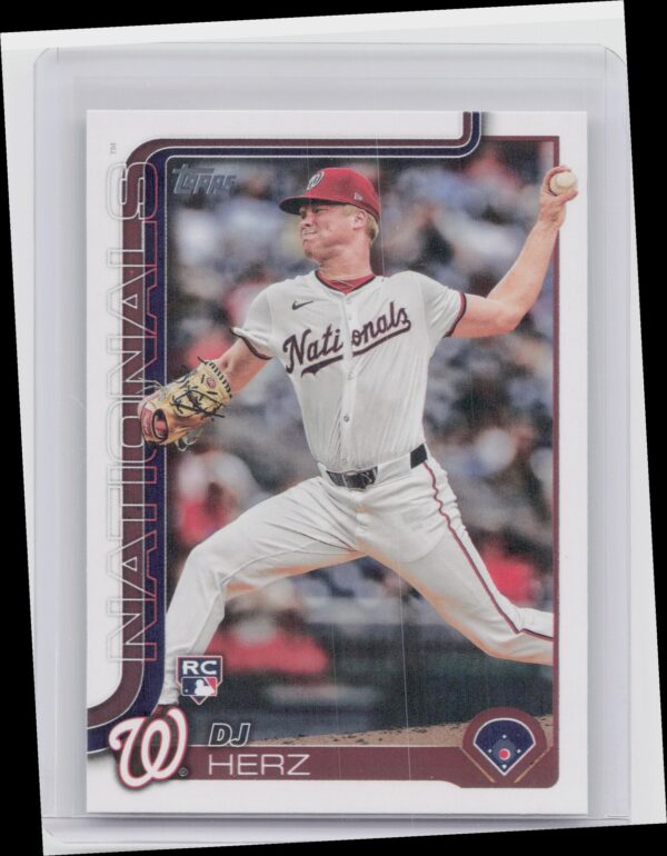 2025 Topps DJ Herz RC #287 Nationals