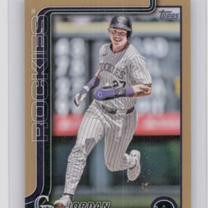2025 Topps Jordan Beck Gold /2025 #139 Rockies