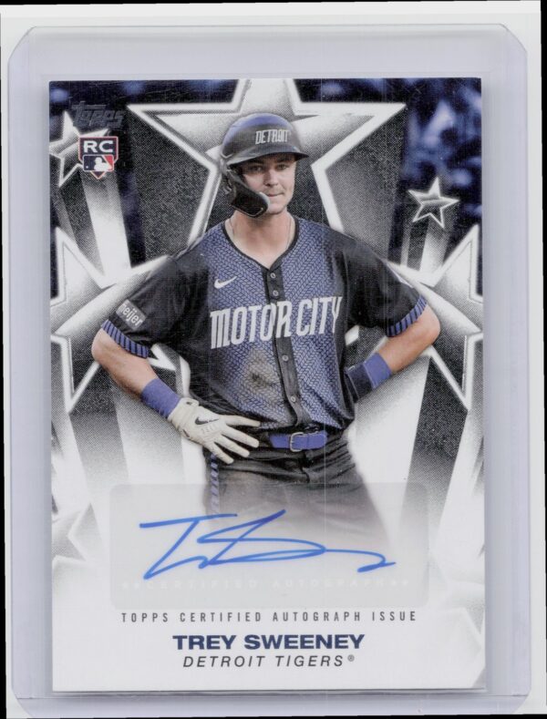 2025 Topps Trey Sweeney Auto RC #BSA-TRE Tigers Baseball Stars Autographs