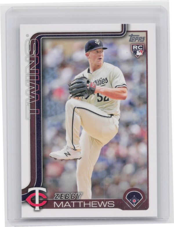 2025 Topps Zebby Matthews RC #283 Twins