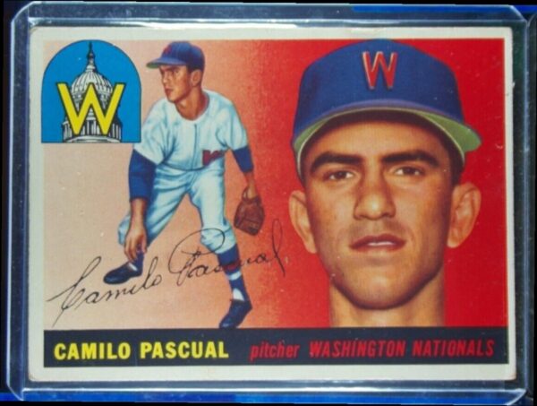 1955 Topps Camilo Pascual RC #84 Senators