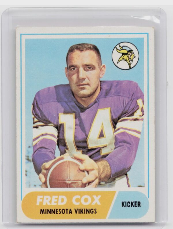 1968 Topps Fred Cox #107 Vikings