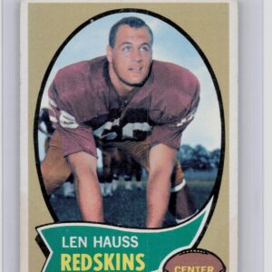 1970 Topps Len Hauss #124 Redskins