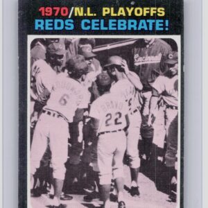 1971 Topps 1970 N.L. Playoffs: Reds Celebrate! #202 Reds
