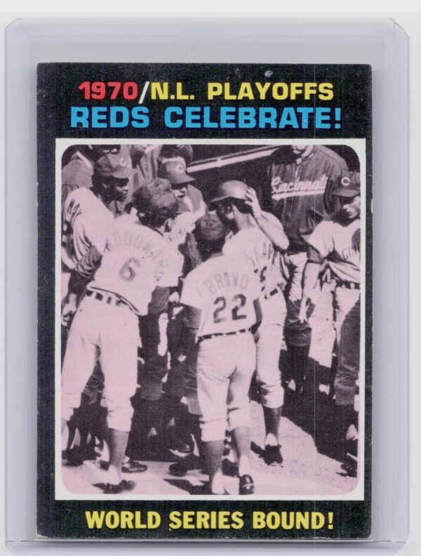 1971 Topps 1970 N.L. Playoffs: Reds Celebrate! #202 Reds
