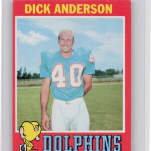 1971 Topps Dick Anderson #67 Dolphins