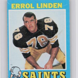 1971 Topps Errol Linden RC #117 Saints