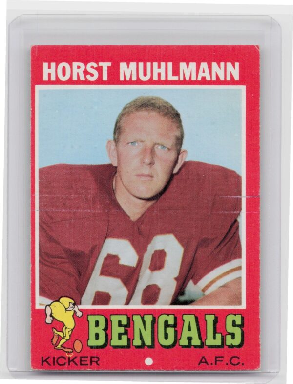 1971 Topps Horst Muhlmann RC #49 Bengals