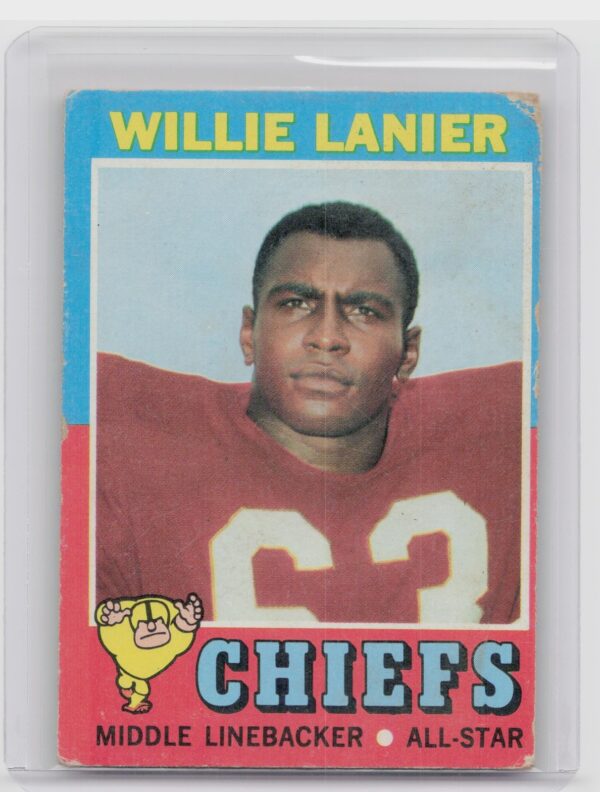 1971 Topps Willie Lanier RC #114 Chiefs