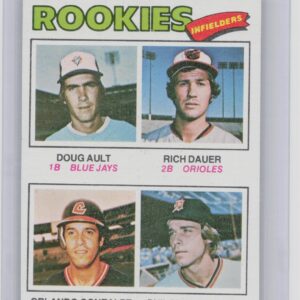 1977 Topps 1977 Rookie Infielders Ault / Dauer / Gonzalez / Mankowski RC