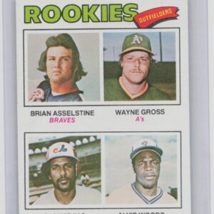 1977 Topps 1977 Rookie Outfielders Asselstine / Gross / Mejias Woods RC