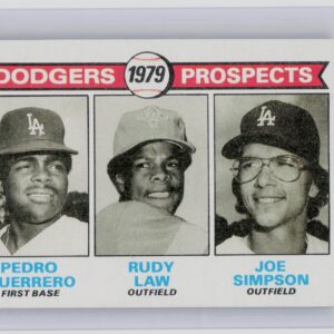 1979 Topps Dodgers 1979 Prospects (Pedro Guerrero / Rudy Law / Joe Simpson) RC