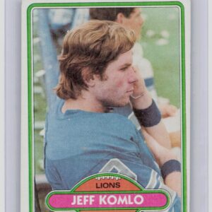 1980 Topps Jeff Komlo RC #274 Lions