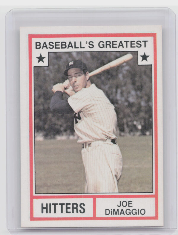 1982 TCMA Baseball's Greatest Hitters (White Back) Joe DiMaggio #3 Yankees