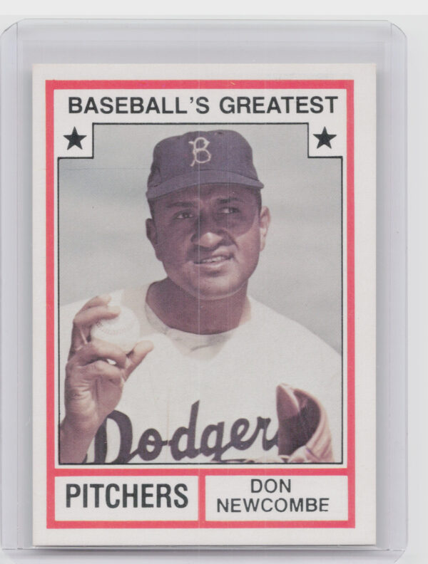 1982 TCMA Baseball's Greatest Pitchers (White Back) Don Newcombe #10 Dodgers