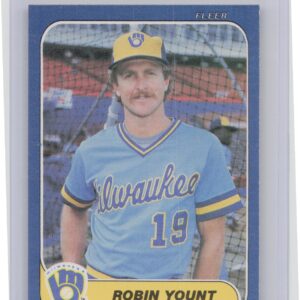 1986 Fleer Robin Yount #506 Brewers