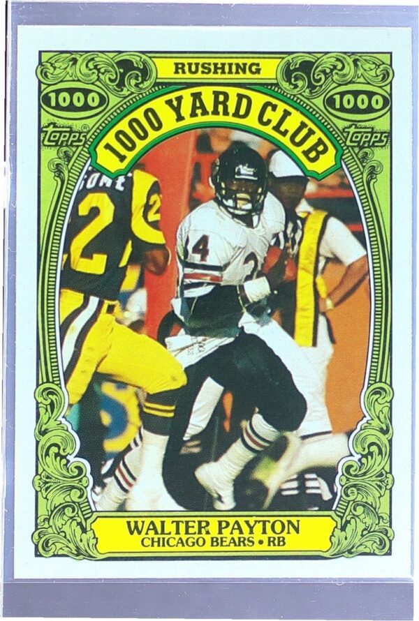 1986 Topps Walter Payton #3 Bears 1000 Yard Club