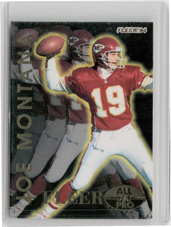 1994 Fleer Joe Montana #7 Chiefs Fleer All Pros