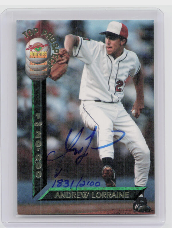 1994 Signature Rookies Draft Picks Andrew Lorraine AU SN2100 #T8 Canadians Top P