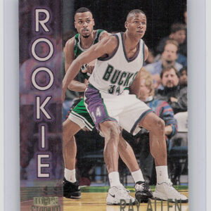 1996-97 Stadium Club Ray Allen #R19 Bucks Rookies (Series Two)