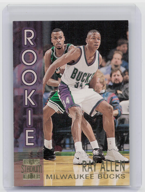 1996-97 Stadium Club Ray Allen #R19 Bucks Rookies (Series Two)
