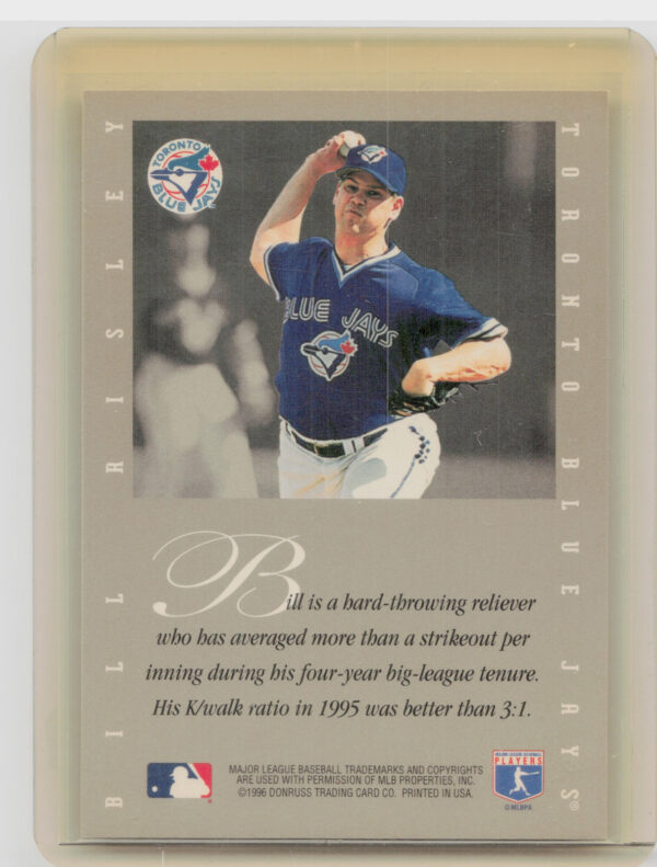 1996 Leaf Signature Series Bill Risley AU #NNO Jays Extended Series Autographs - Image 3
