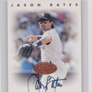 1996 Leaf Signature Series Jason Bates AU #NNO Rockies Autographs Bronze