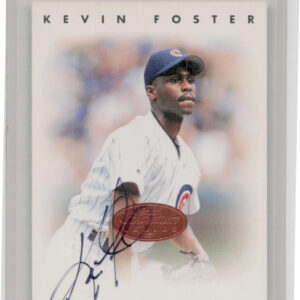 1996 Leaf Signature Series Kevin Foster AU #NNO Cubs Autographs Bronze