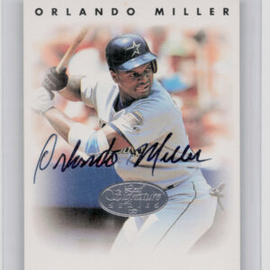 1996 Leaf Signature Series Orlando Miller AU #NNO Astros Autographs Silver