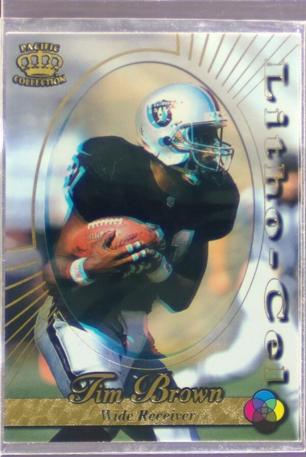1996 Pacific Litho-Cel Tim Brown #Litho-73 Raiders