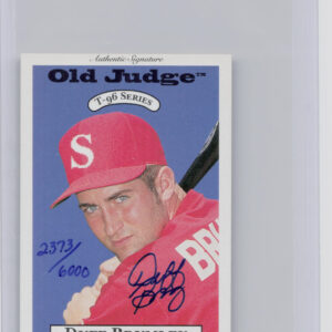 1996 Signature Rookies Old Judge Duff Brumley AU SN6000 #5 89ers Signatures