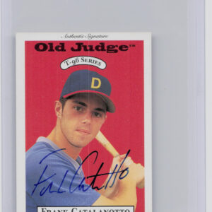 1996 Signature Rookies Old Judge Frank Catalanotto AU SN6000 #7 Generals Signatu
