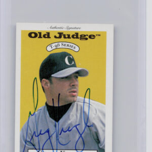 1996 Signature Rookies Old Judge Greg Keagle AU SN6000 #14 Quakes Signatures