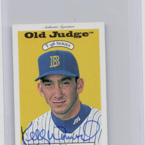 1996 Signature Rookies Old Judge Kelly Wunsch AU SN6000 #37 Brewers Signatures