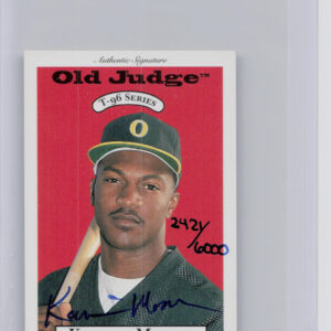 1996 Signature Rookies Old Judge Kerwin Moore AU SN6000 #22 Stars Signatures