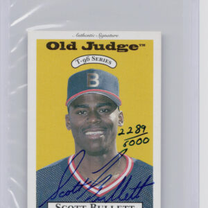 1996 Signature Rookies Old Judge Scott Bullett AU SN6000 #6 Cubs Signatures