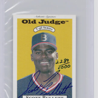 1996 Signature Rookies Old Judge Scott Bullett AU SN6000 #6 Cubs Signatures