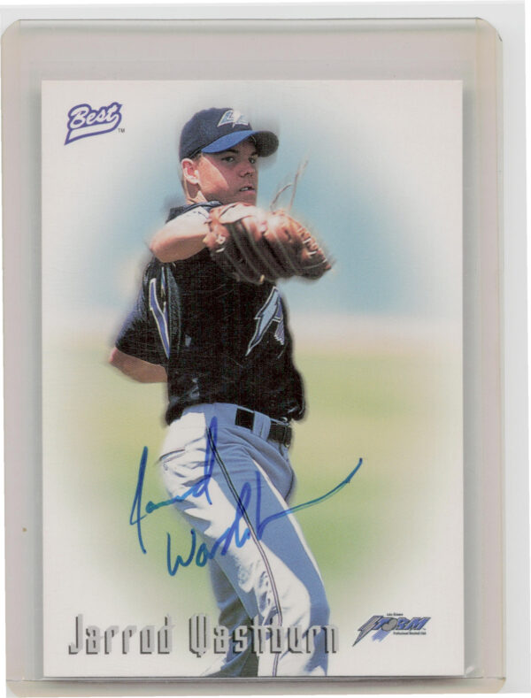 1997 Best Jarrod Washburn AU #NNO Storm Autographs Autograph Series