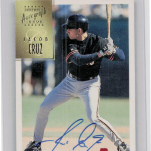 1997 Bowman Jacob Cruz AU #CA17 Giants Certified Autographs Blue Ink