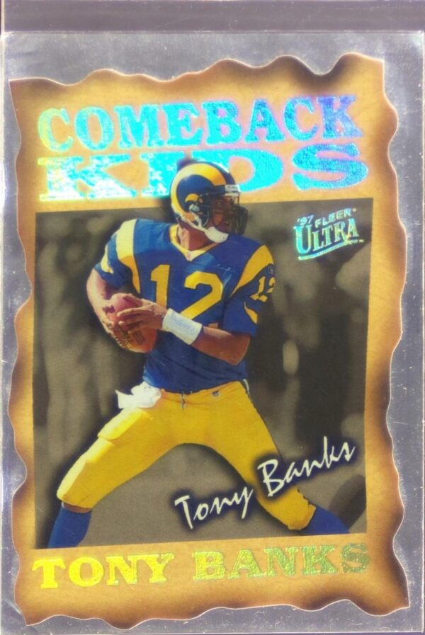1997 Fleer Ultra Tony Banks #9 CK Rams Comeback Kids