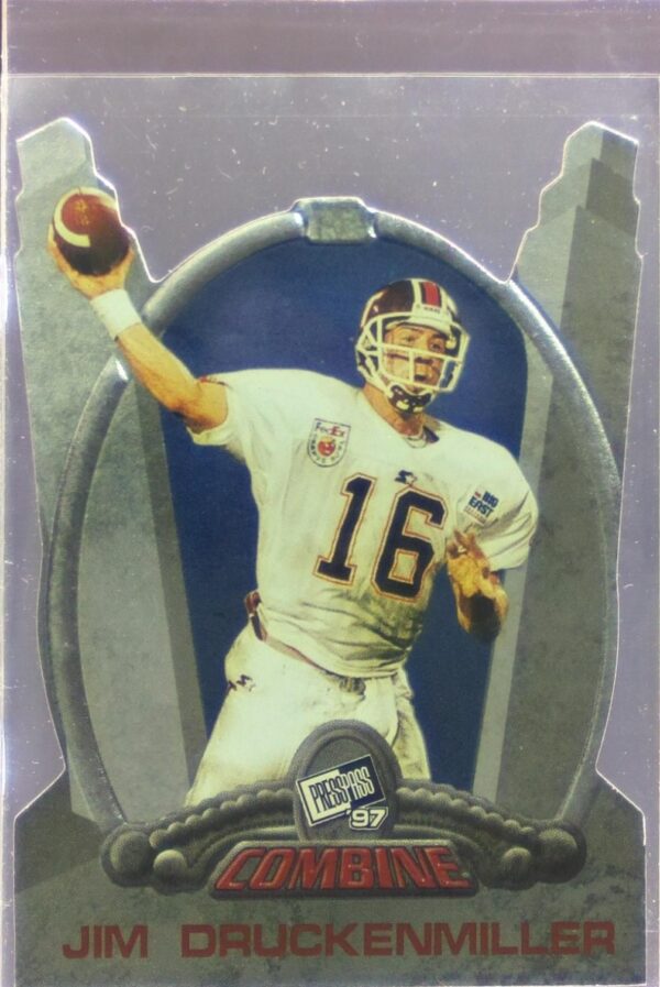 1997 Press Pass Jim Druckenmiller RC #15 Hokies Combine Die-Cut