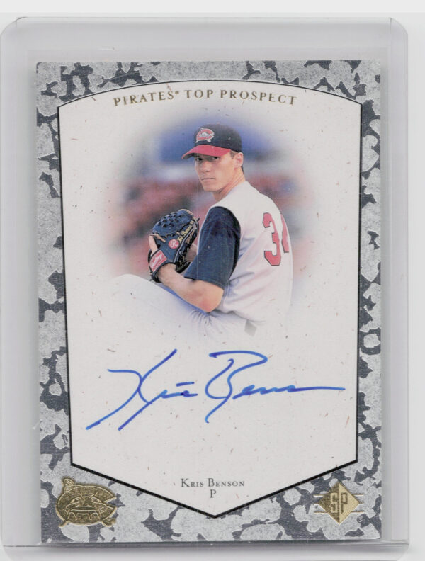 1998 SP Top Prospects Kris Benson AU #KB Mudcats Autographs