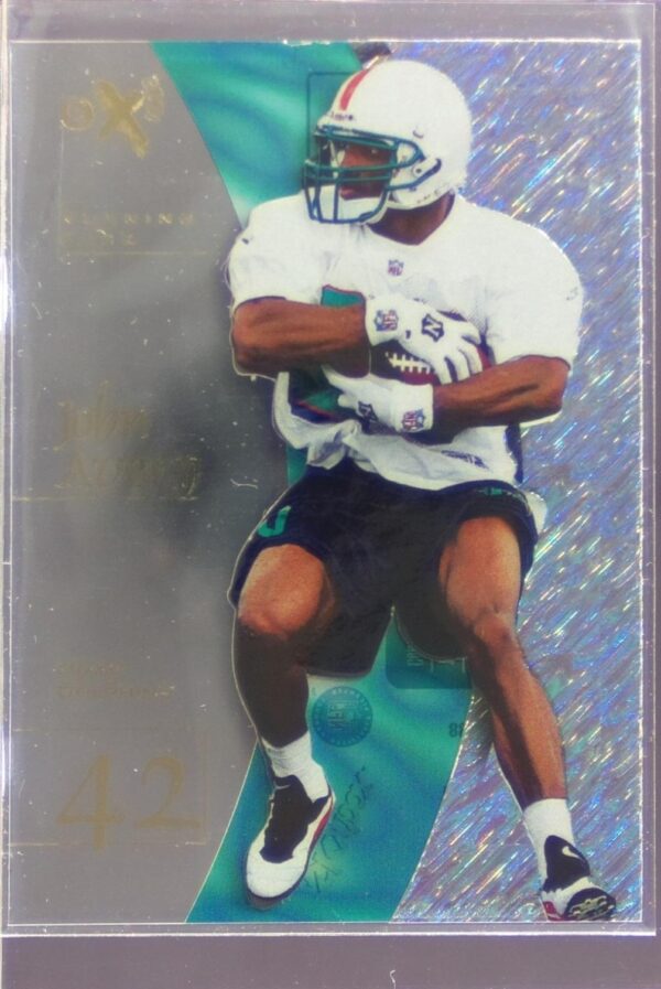 1998 SkyBox E-X2001 John Avery RC #52 Dolphins