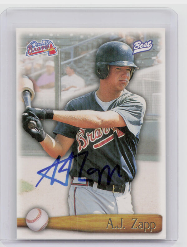 1998 Team Best A.J. Zapp AU #NNO Braves Autographs Player of the Year