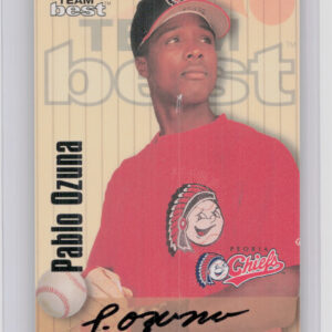 1998 Team Best Pablo Ozuna AU #NNO Chiefs Autographs Signature Series