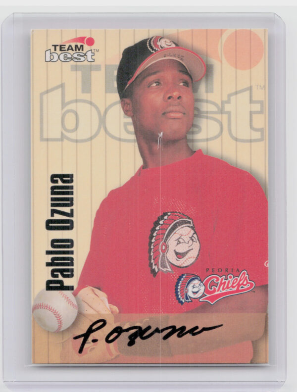 1998 Team Best Pablo Ozuna AU #NNO Chiefs Autographs Signature Series