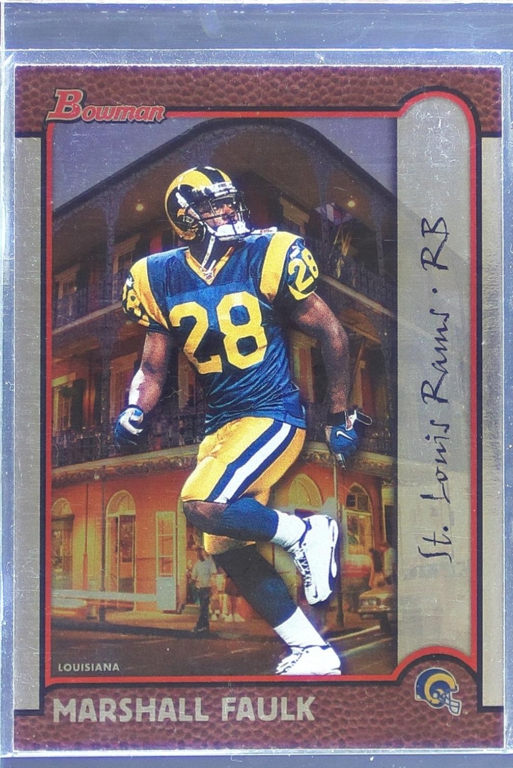 1999 Bowman Marshall Faulk #48 Rams